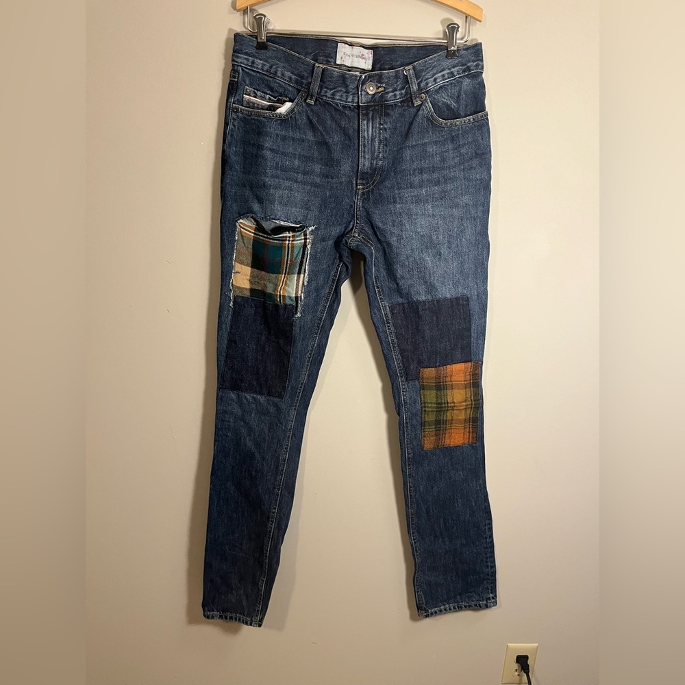 Sun + Stone Men's Denim Patch Slim Jeans Size 31